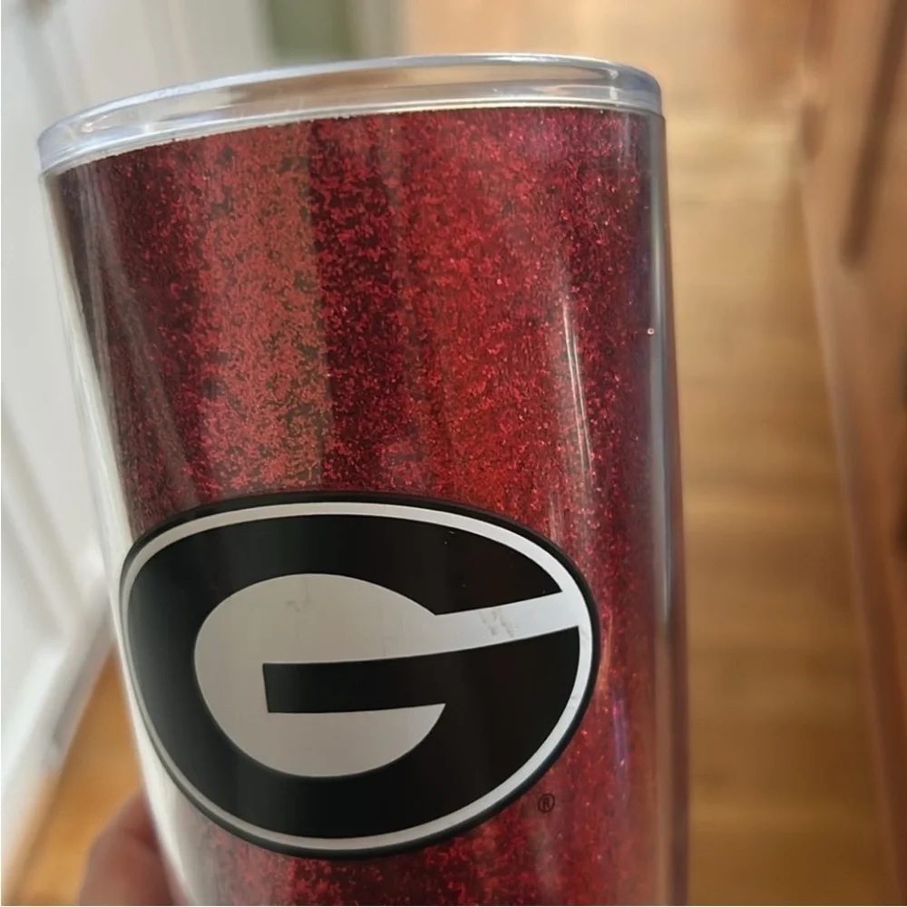 University of Georgia G Official Travel Mug New With Tags GO DAWGS SIC EM' SET 2